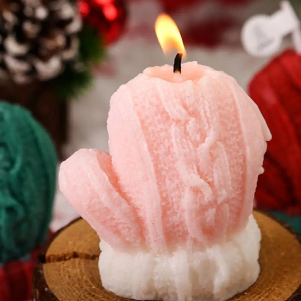 قفازات شموع عيد الميلاد وعطر شجرة الصوف لعلاج عطري لعيد الميلاد ﻿ هدايا الحفلات الشموع الحلي الهدايا ديكور إبداعي S N1S2