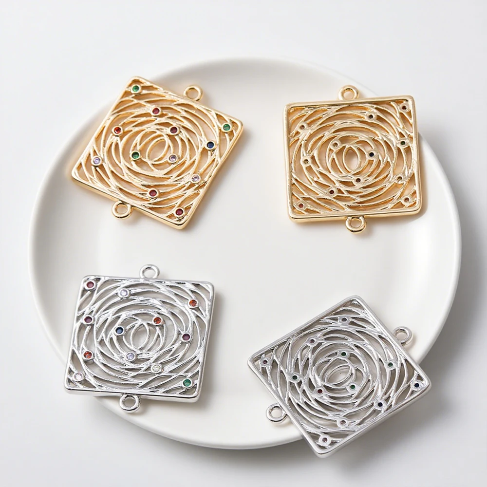 

Cordial Design 20Pcs 25*31MM Jewelry Findings/Copper/Earrings Accessories/Hand Made/Genuine Gold Plating/DIY Connectors #194974
