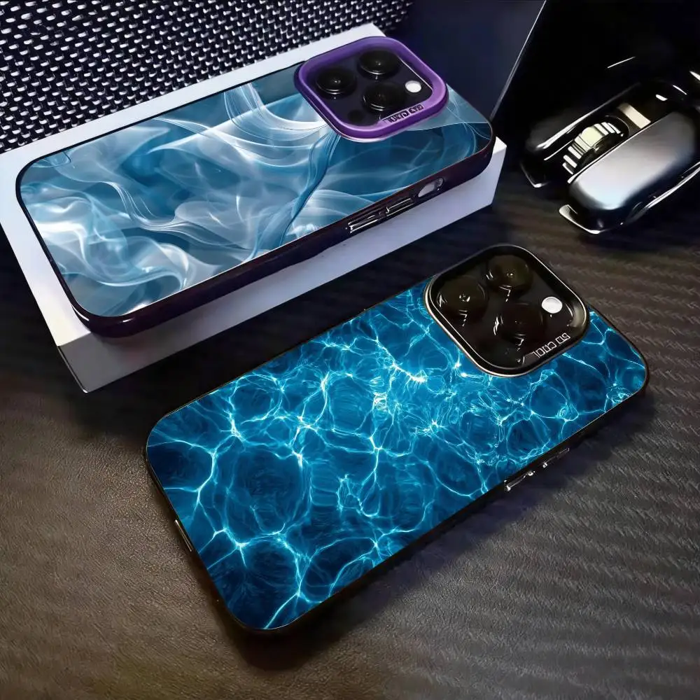 

Water Ripple Anti-Fall Luxury Printed Phone Case For IPhone 11/12/13/14/15/16/17 Plus, Pro, Pro Max & Air