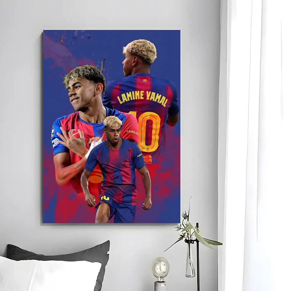 Fußball-Poster L-Lamine Y-YaS Poster Wandkunstdruck Geeignet für Wohnzimmer Schlafzimmer Bar Salon Heimdekoration Geschenk – Detail 9