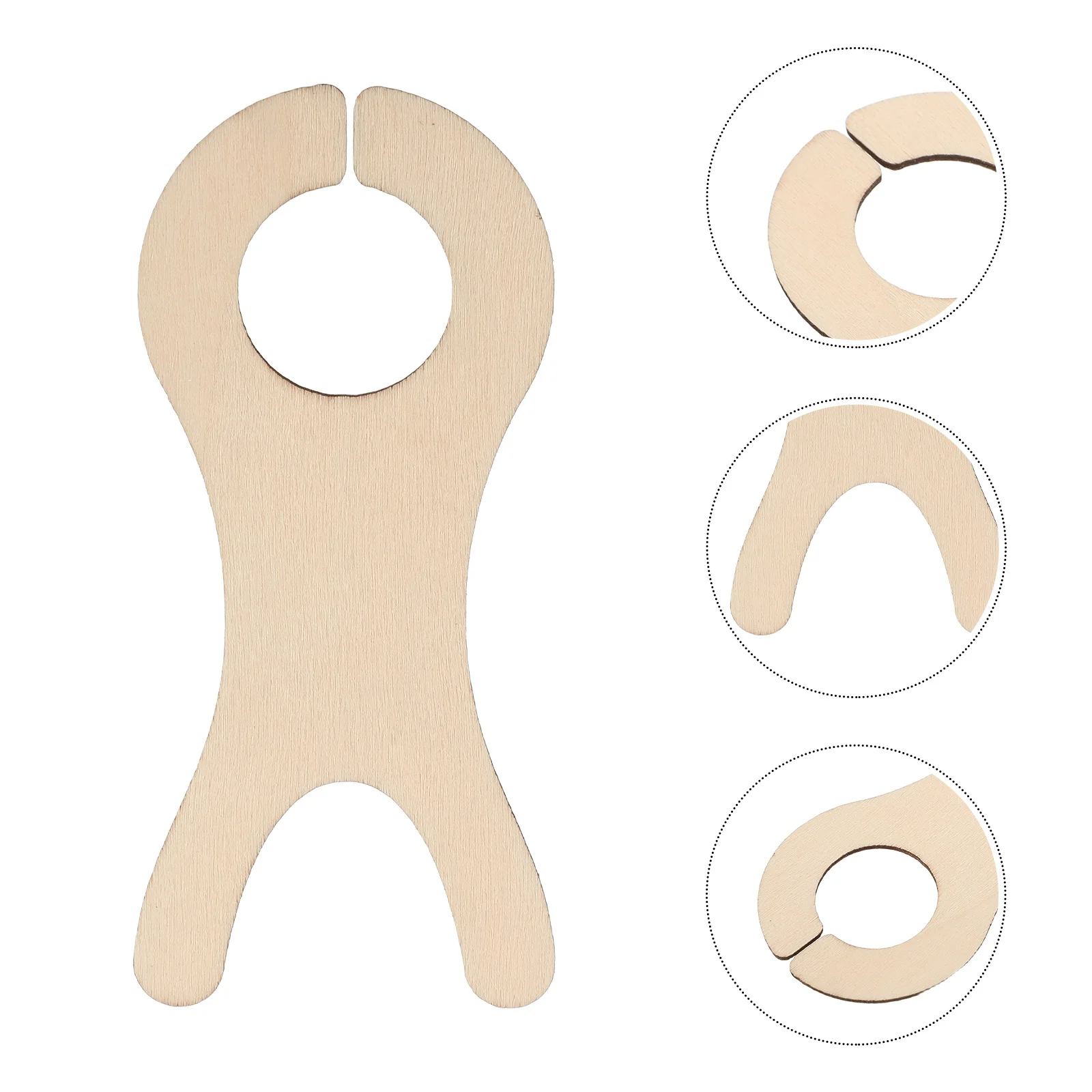 

50Pcs Wooden Fish Yarn Bobbin Organizer Natural Thread Winding Boards for Crochet Knitting DIY Craft Storage Weaving DIY Crafts