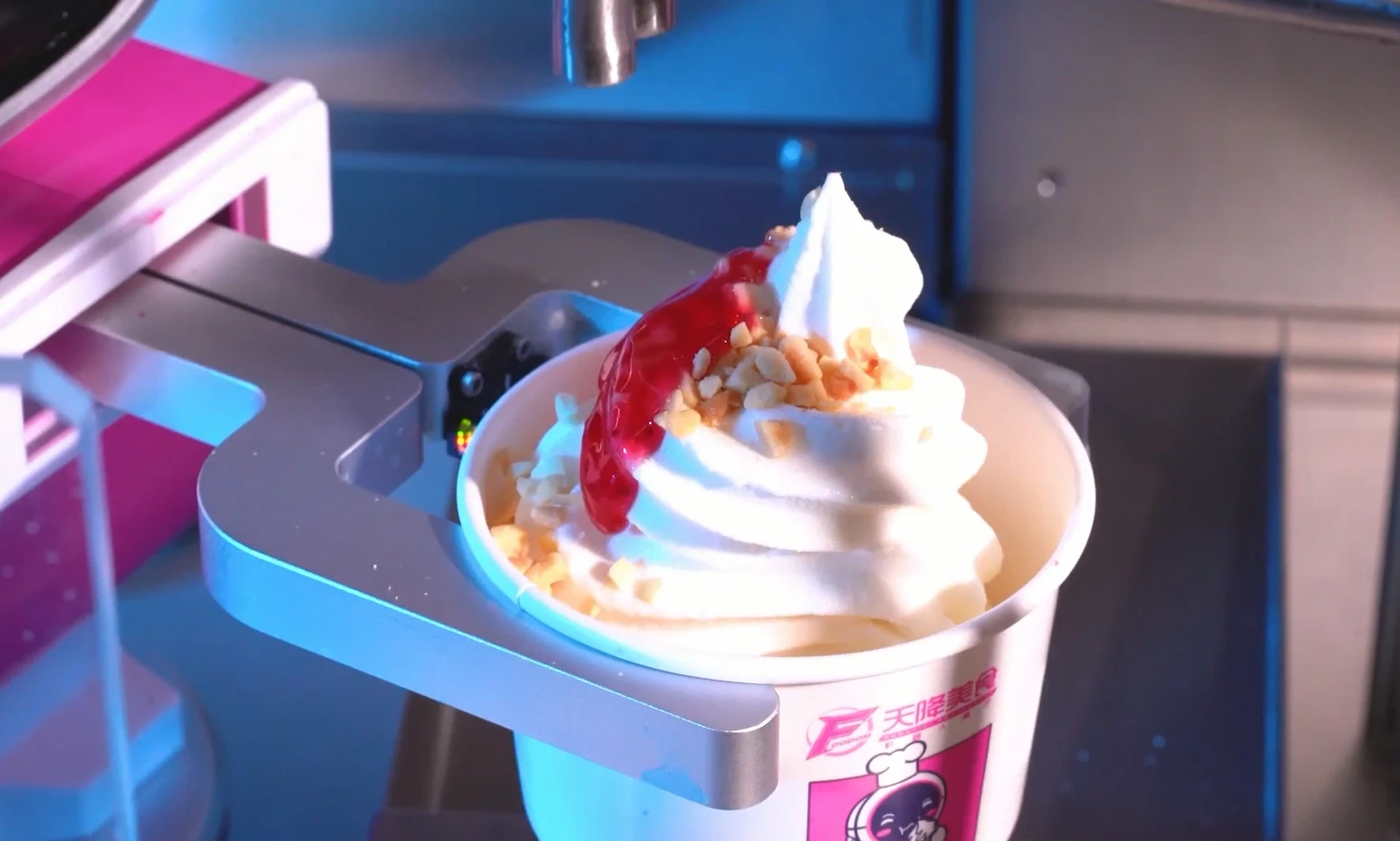 Customized 2025 New Fully Automatic Soft Ice Cream Vending Machine Commercial Self Service System Ice Cream Business