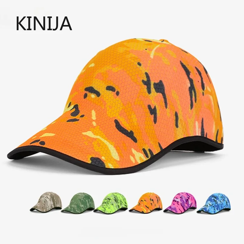 Nahtlose Baseballkappe für Herren, schnell trocknend, verstaubar, Sportmütze, Outdoor, Angeln, Klettern, Sport, leichte Visierkappe, Sonnenhut