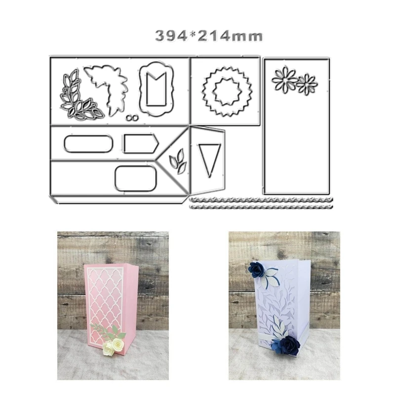 

New 2022 Pocket Die Telephone Booth Mailbox Metal Cutting Dies For Scrapbooking Embossing Frame Card Craft Christmas crafts