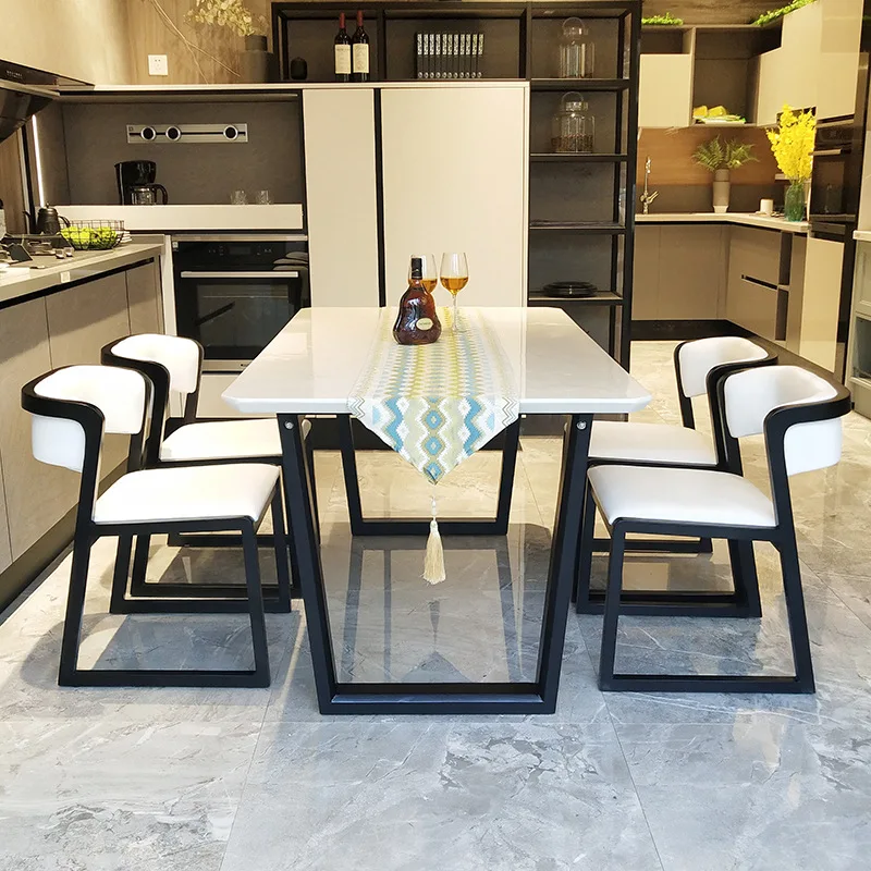 Classic Scandinavian Luxury Restaurant Home Furniture Kitchen Dinner Dining Room Dinning Table Set Dining Table and Chairs