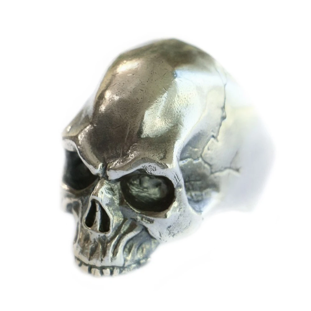 

Skull Ring Handmade 925 Sterling Silver Mens Biker Punk Ring TA100 US Size 7~15