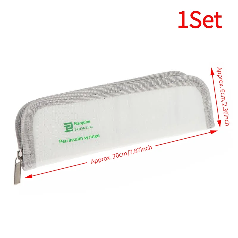 1Set Insulin Automatic Injector Insulin Pen 3ml Suitable For Injection With Storage Bag Reusable Peptide Pen Injector Injection