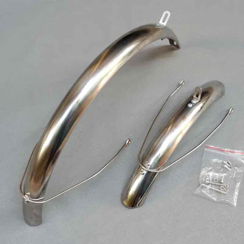 

20-inch Stainless Steel Mudguard Waterproof Lightweight Anti-fouling Anti-rust Bicycle Fenders Bicycle Parts Bicycle Parts