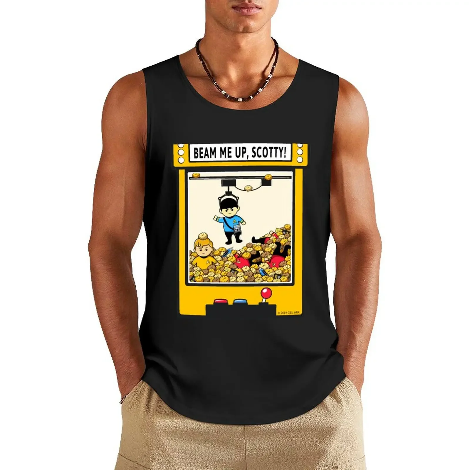 

Beam me up, Scotty Tank Top clothes for men summer anime gym vest men