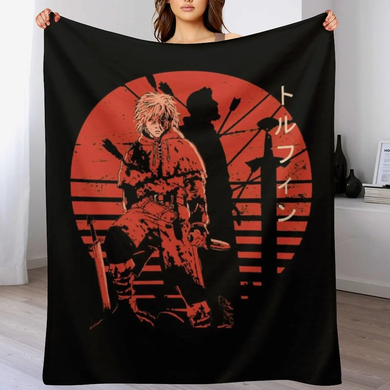 

Thorfinn - Vinland Saga Throw Blanket For Baby Decoratives Luxury Designer Thermal Blankets