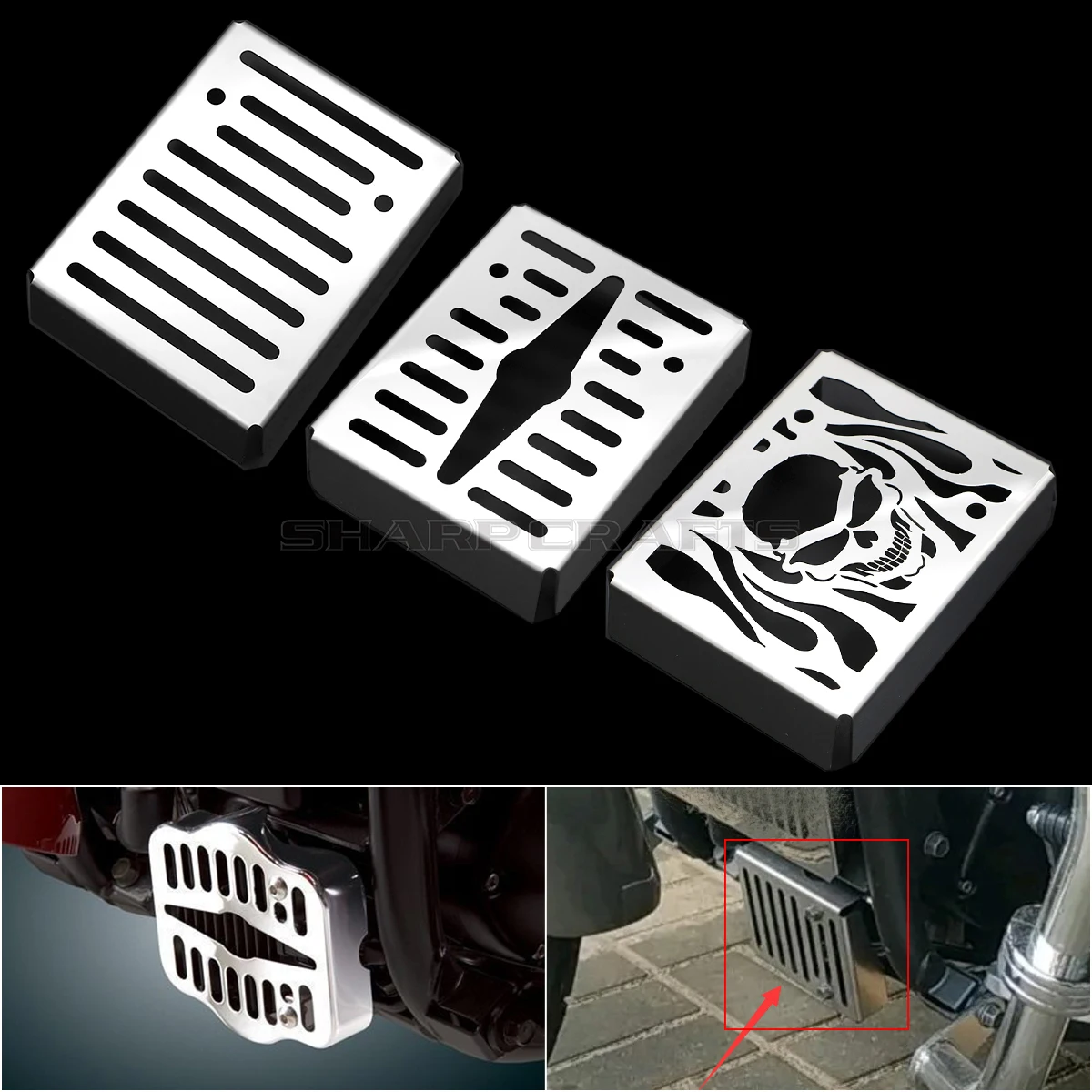 

Для Kawasaki Vulcan 900 Custom VN900 2006-2022 аксессуары для мотоциклов регулятор напряжения из нержавеющей стали крышка выпрямителя защита