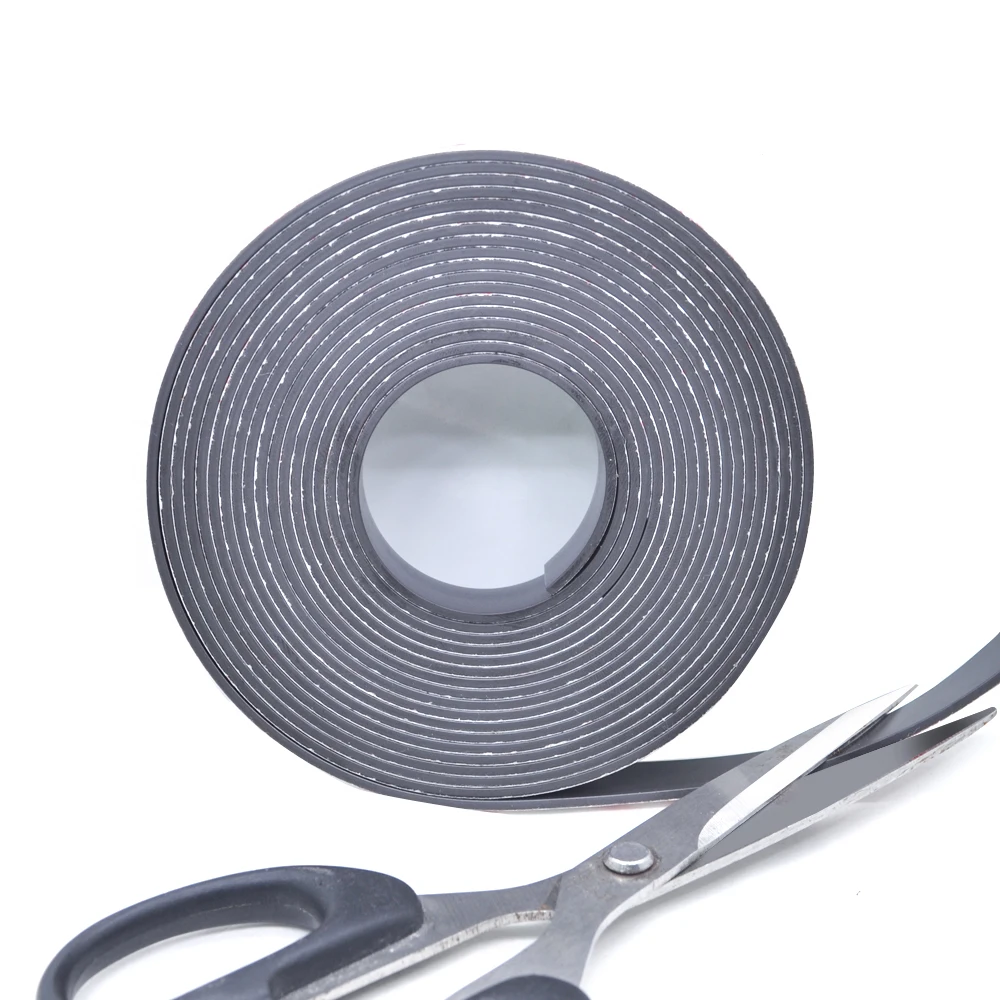 6*1  10*1.5 10*2 12*2 15*1.5 20*1.5 50*1.5 mm self Adhesive Flexible Soft Magnetic Strip Rubber Magnet Tape width 10mm/15mm/30mm