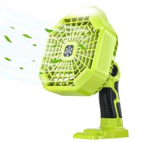 Cordless Portable Battery Fan for RYOBI 18V Battery Home & Outdoor Camping Fan with 3 Energy Saving Speeds & Dimmable LED Lights