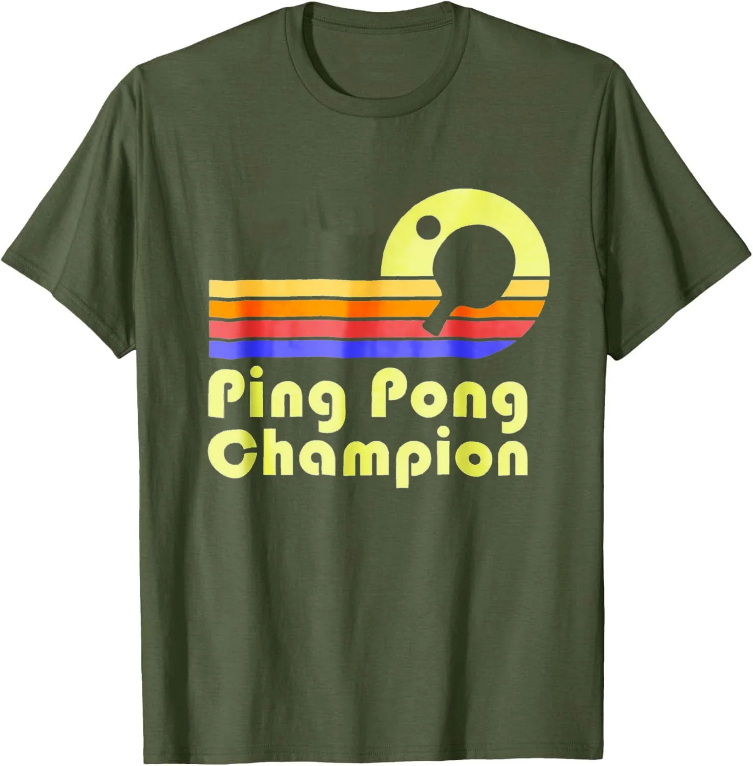 Ping Pong Champion - Vintage Table Tennis Champ T-Shirt Women Men Cotton T-shirt Vintage Clothes Graphic Tee Camiseta Streetwear