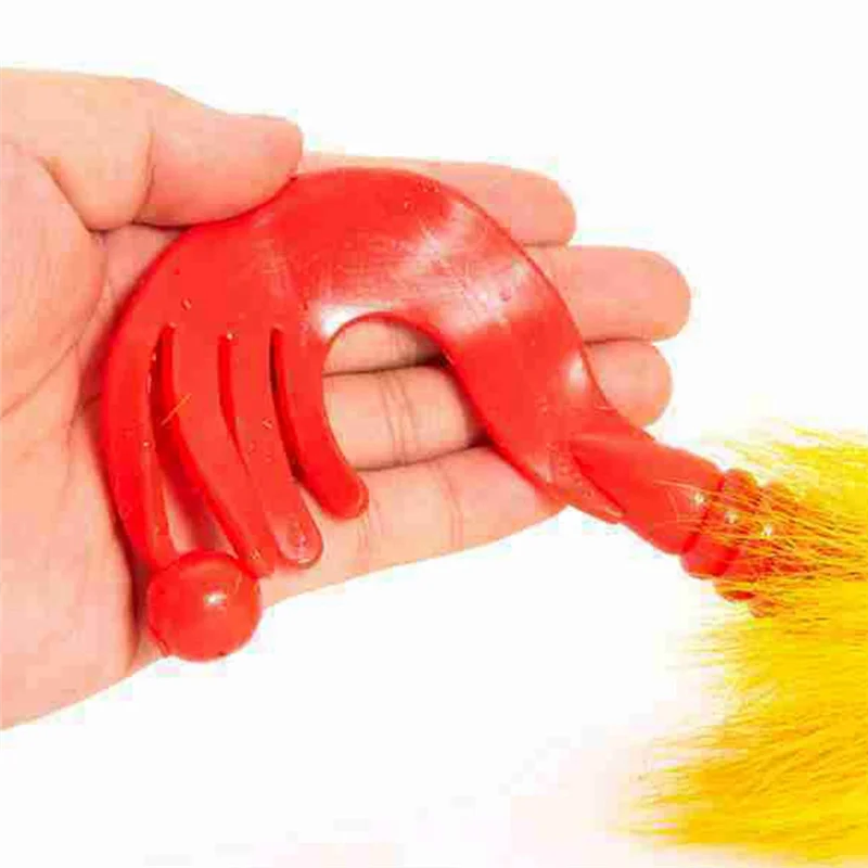 New Mouse Fishing Lure Fly Hooks Freshwater Saltwater Lure Soft Fly Fishing Lures with Double Hooks Yellow