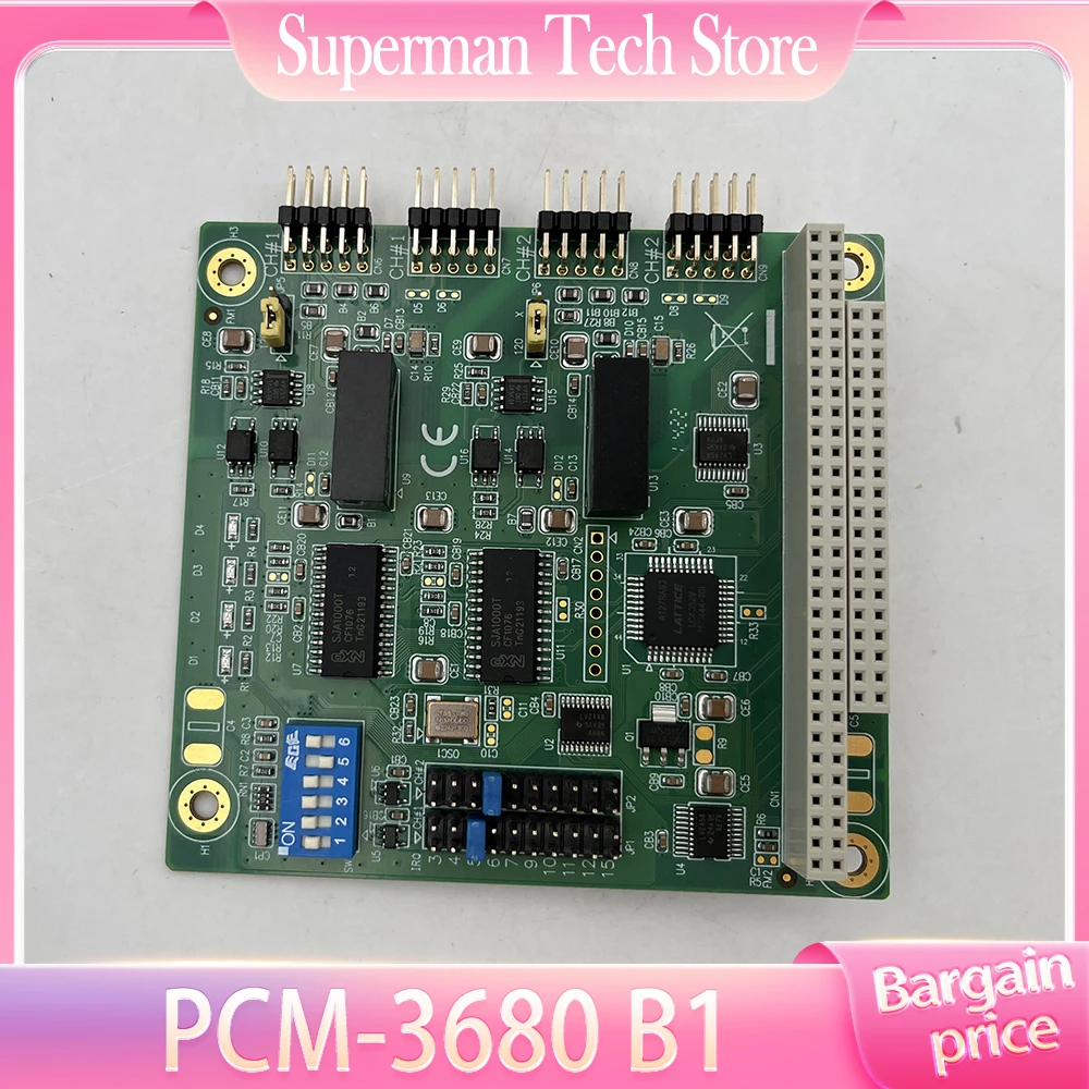 

2-port CAN Card PC104 Dual Channel PCM3680B1301E-T 19C3M68001 For Advantech Industrial Control Motherboard PCM-3680 B1