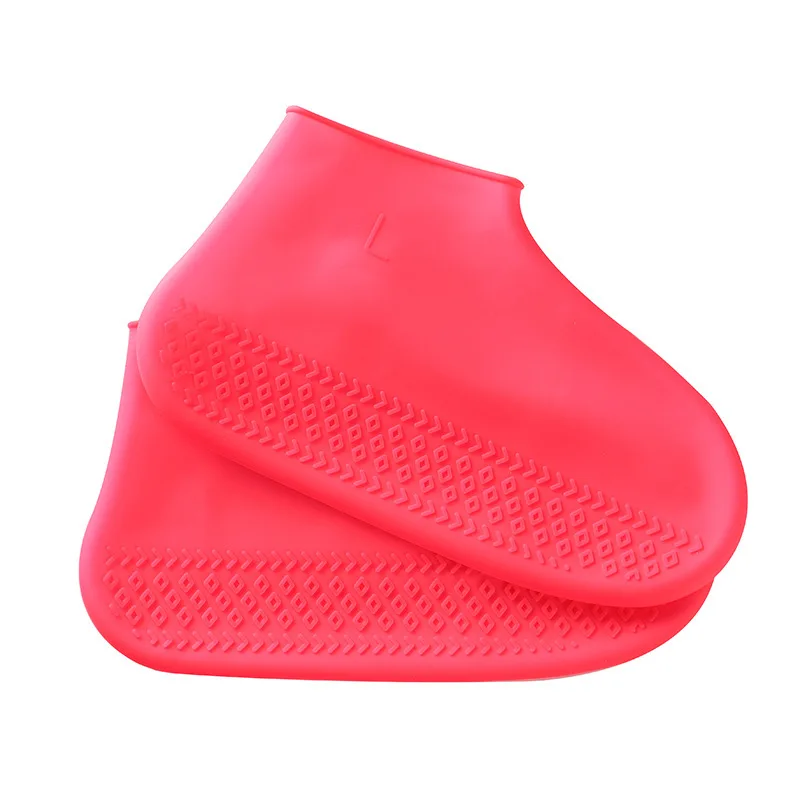 Waterproof Non-slip Silicone Shoe 1 Pair High Elastic Wear-resistant Unisex Rain Boots for Outdoor Rainy Day Reusable Shoe Cover