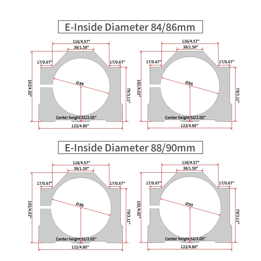 Engraving Machine Spindle Motor Mounting Holder Diameter 20-125mm Aluminum Spindle Clamp Motor Bracket Fixing Fixture CNC Parts