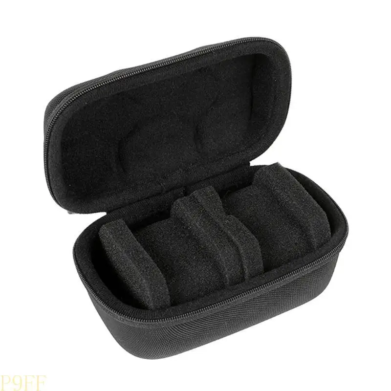 

CS1W Drop-resistant 2 Slot Watch Carrying Case Storage Box for Wristwatch Soft Interior Watch Container Shockproof Dustproof