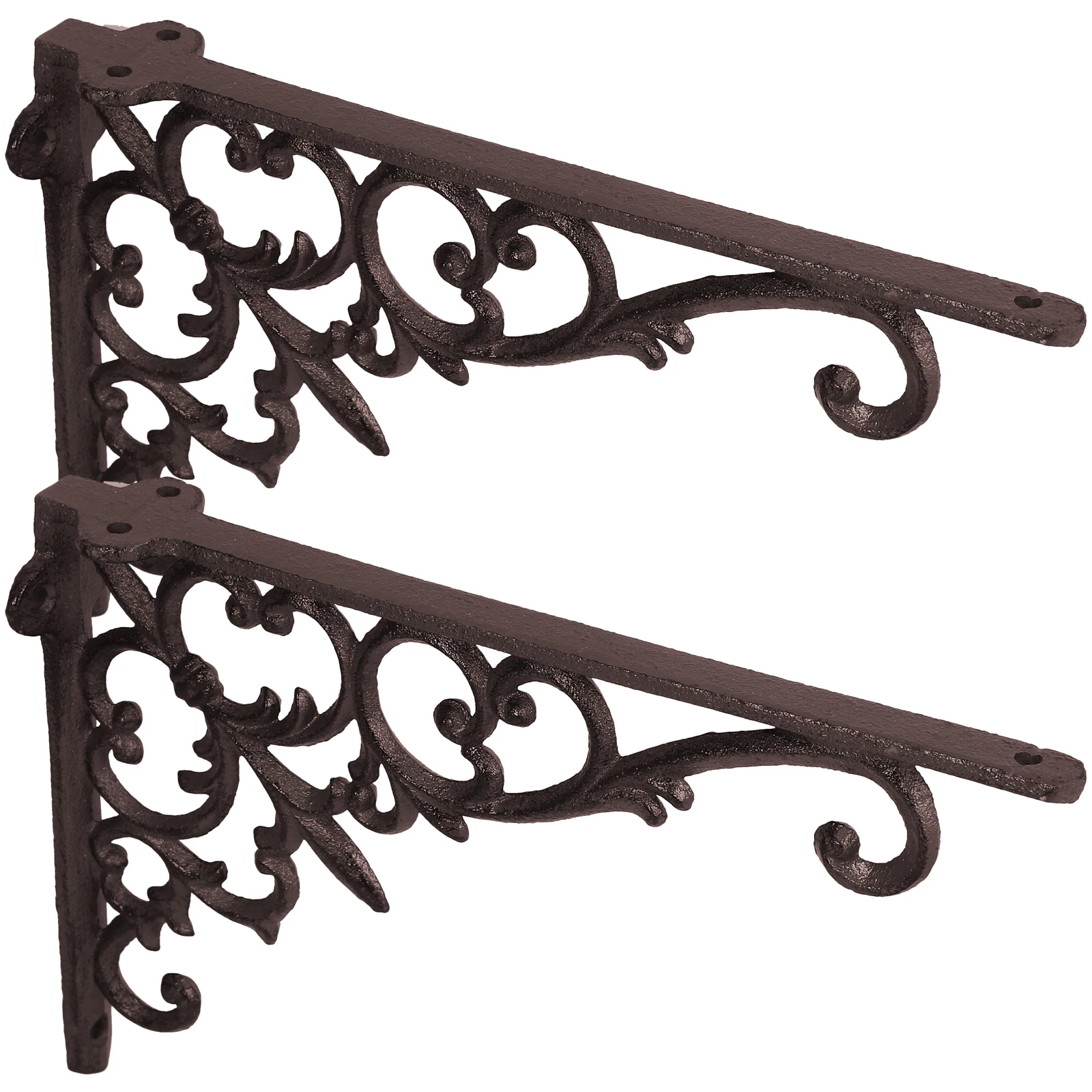 

2pcs Iron Corner Shelf Brackets Heavy Duty Wall Decorative Floating Living Room Bedroom Study Metal Modern Storage Display
