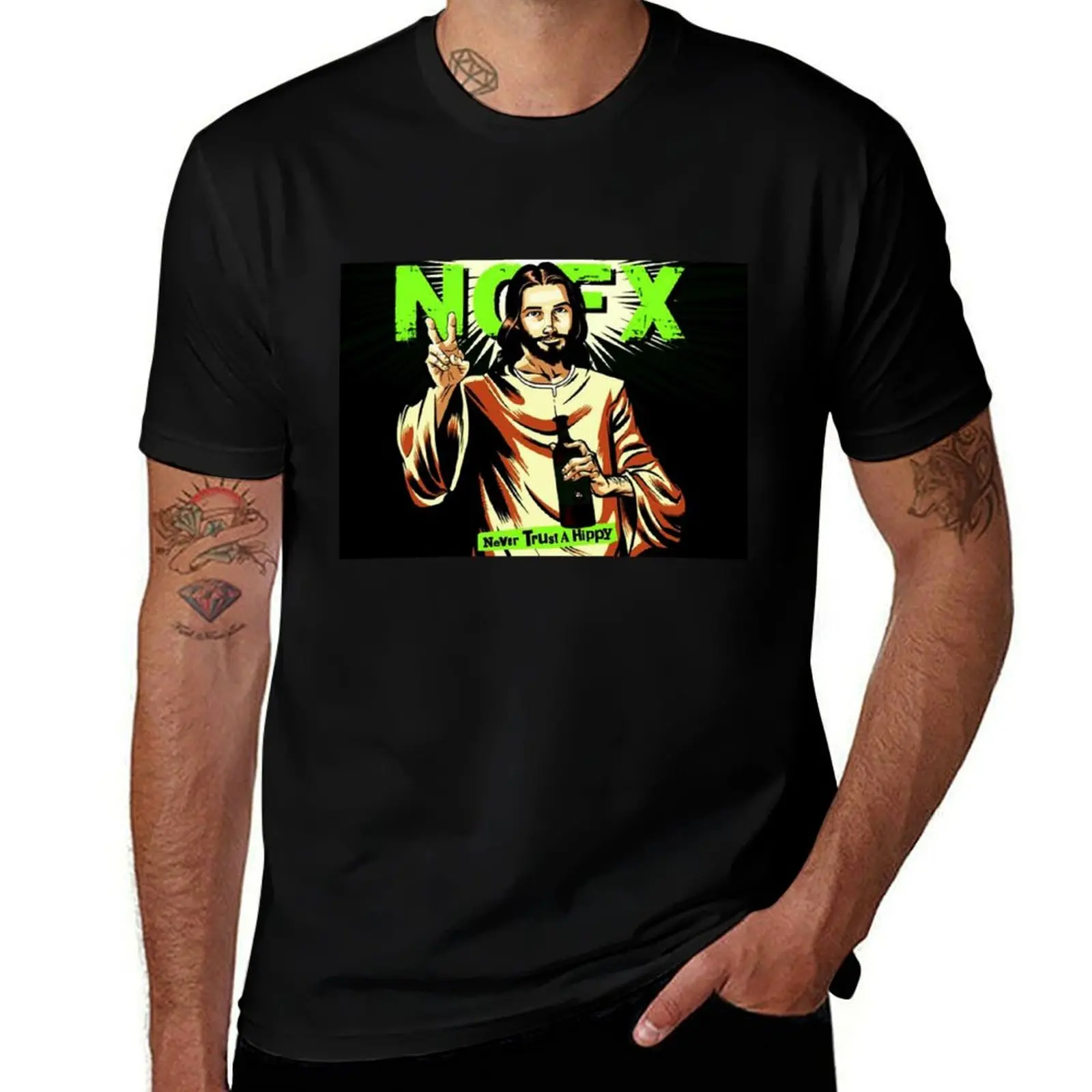 

awak>>minang nofx T-Shirt heavyweights summer top oversized t shirt men
