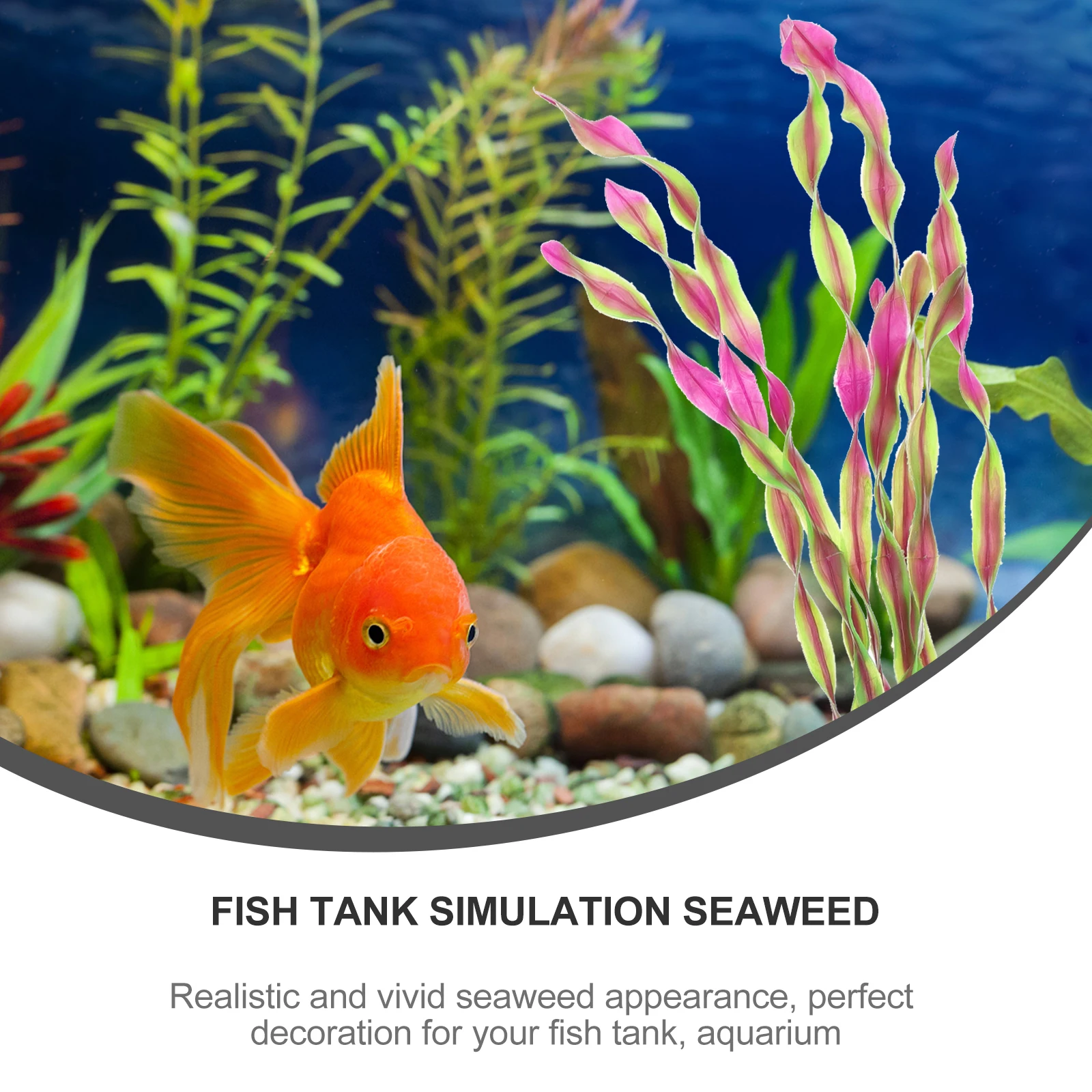 10 Uds. De algas marinas artificiales, plantas acuáticas de imitación para decoración de pecera, algas marinas rojas de plástico duraderas, acuario Betta L