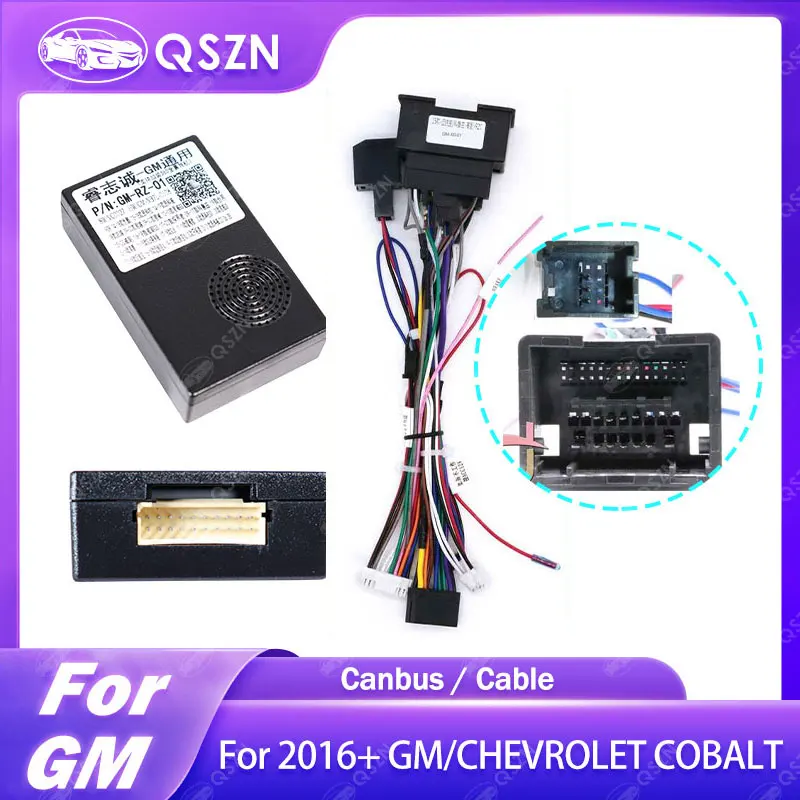 16 Pin Canbus box GM-RZ-01 For 2016+ GM/ CHEVROLET COBALT With Cable Wiring Harness CANBUS Decoder Box Car Cable Adapter