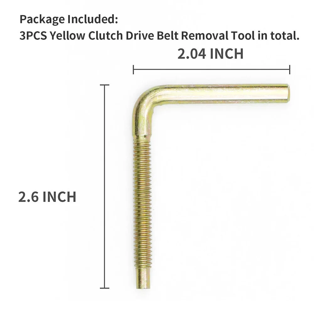 

Clutch Spreader Drive Belt Removal Tool 3 Piece Set for Polaris For RZR For XP For Turbo RS1 2016 2019 OEM 2875911