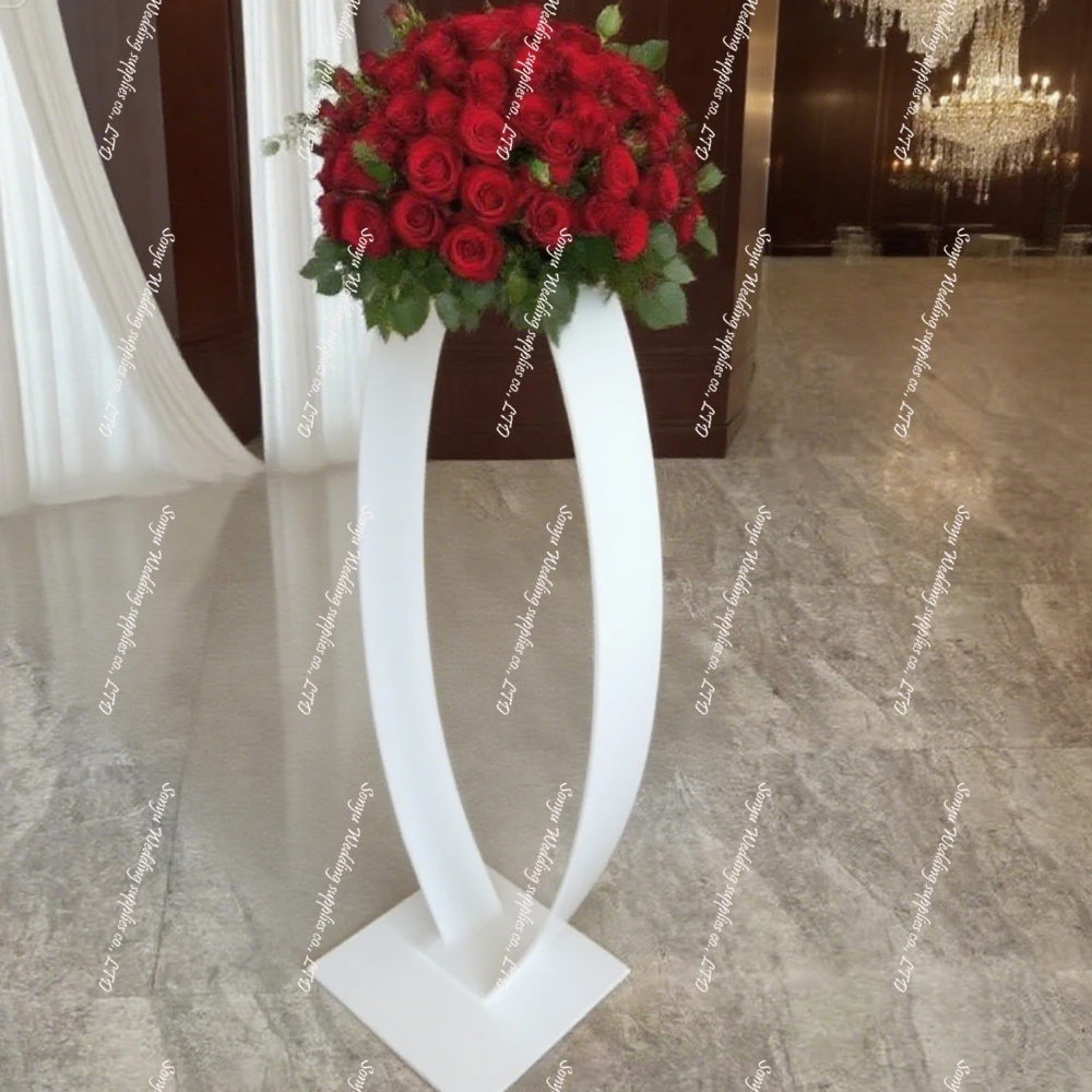 10 قطعة 60/70/80/90/100 سنتيمتر الذهب/الشظية/زهرة حامل المزهريات الطويلة زينة الزفاف الزهور الاصطناعية المركزية لحفلات الزفاف