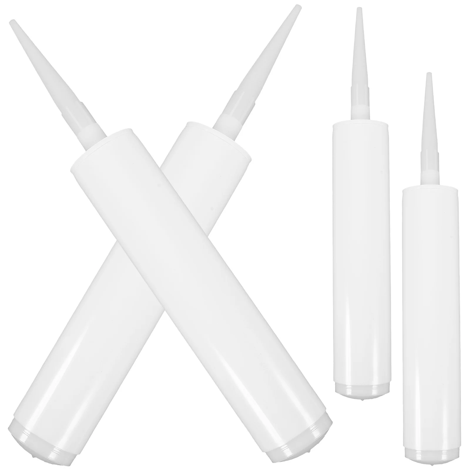 4pcs 빈 코킹 튜브 리필 가능 실란트 내구성 플라스틱 경량 멀티 씰링 바닥 타일 간격 수리 DIY 가정용