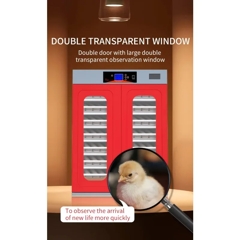 Incubadora profissional de ovos 1000, nova máquina de incubação de material pp para frango, pato, ganso e peru, certificação ce, venda quente