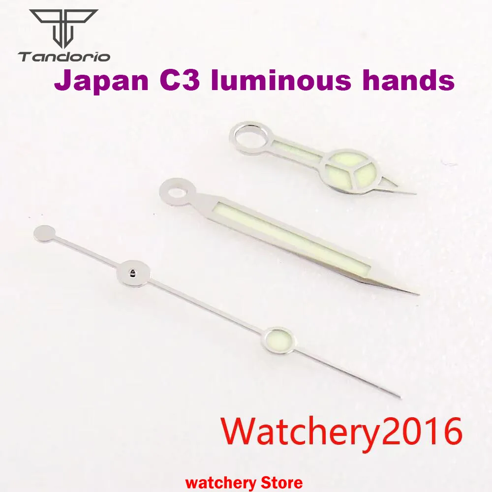 

Second Hands Silver Edge NH35 Watch Hands Pointer Green C3 Super Luminous Fit NH35 NH36 Automatic Mens Watch Watch Parts