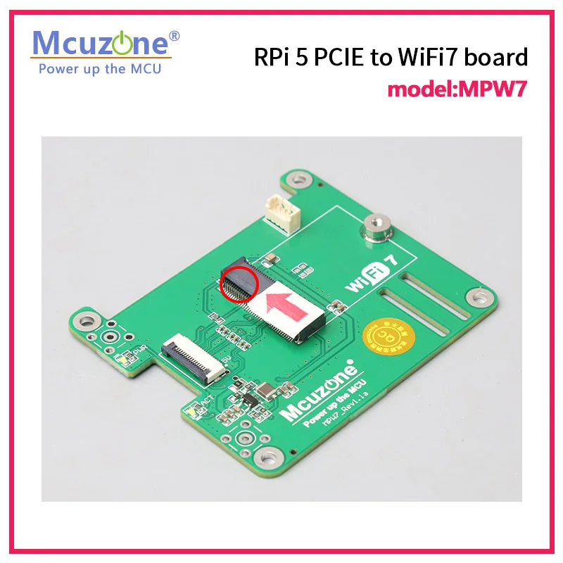 RPi 5 PCIE to WiFi7 with flaw,but works fine