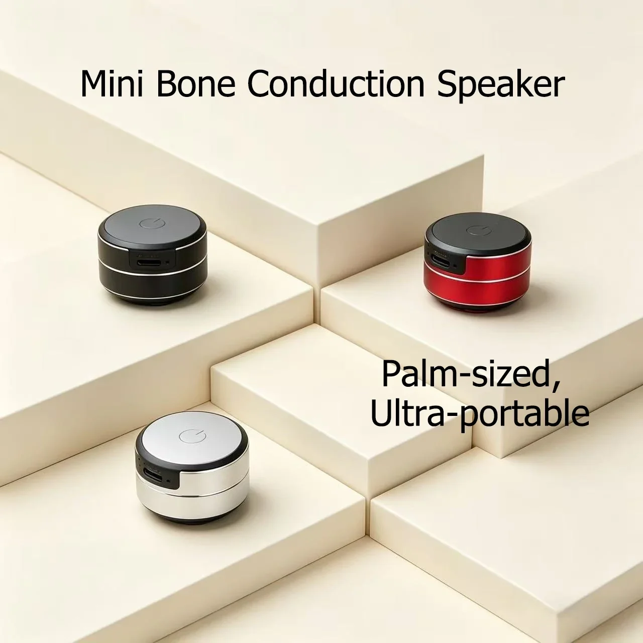 Mini Bone Conduction Speaker - Ultra-Compact Portable Wirele