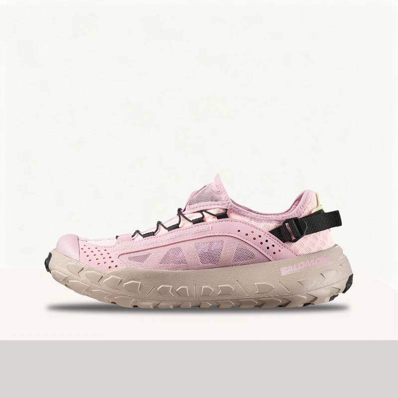 Salomon SOLAMPHIBIAN Women's Low-Top Hiking Shoes: Stylish, Easy to Put On and Take Off with One-Handed Lacing, Pink L49221900