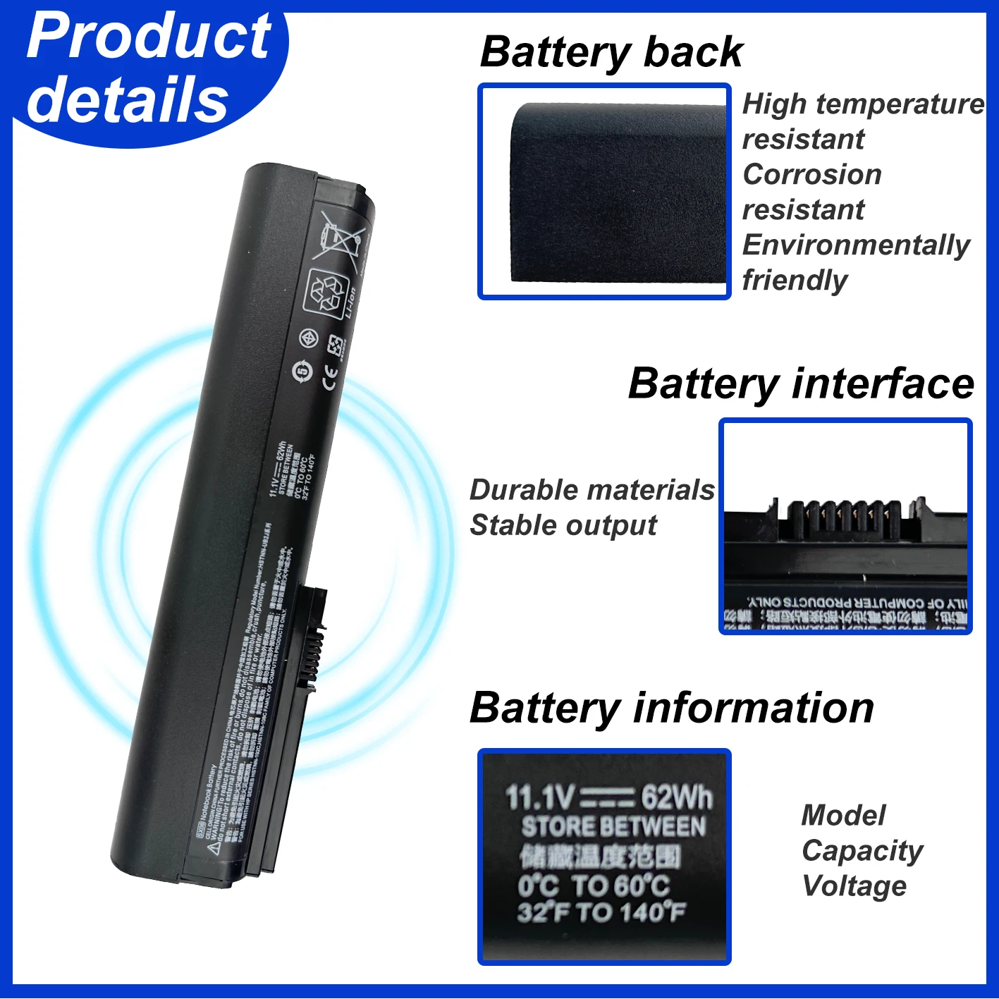 New SX06 SX06XL 5200mAh Laptop Battery For HP Elitebook 2560p 2570p  HSTNN-C49C HSTNN-DB2L HSTNN-DB2M 632423-001 HSTNN-DB2K SX09