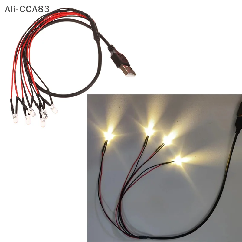 

1 Pcs 2/4/6 LED Beads With USB Port 5V Miniature Super Bright Lamp DIY Model Making For Diorama DIY Handmade