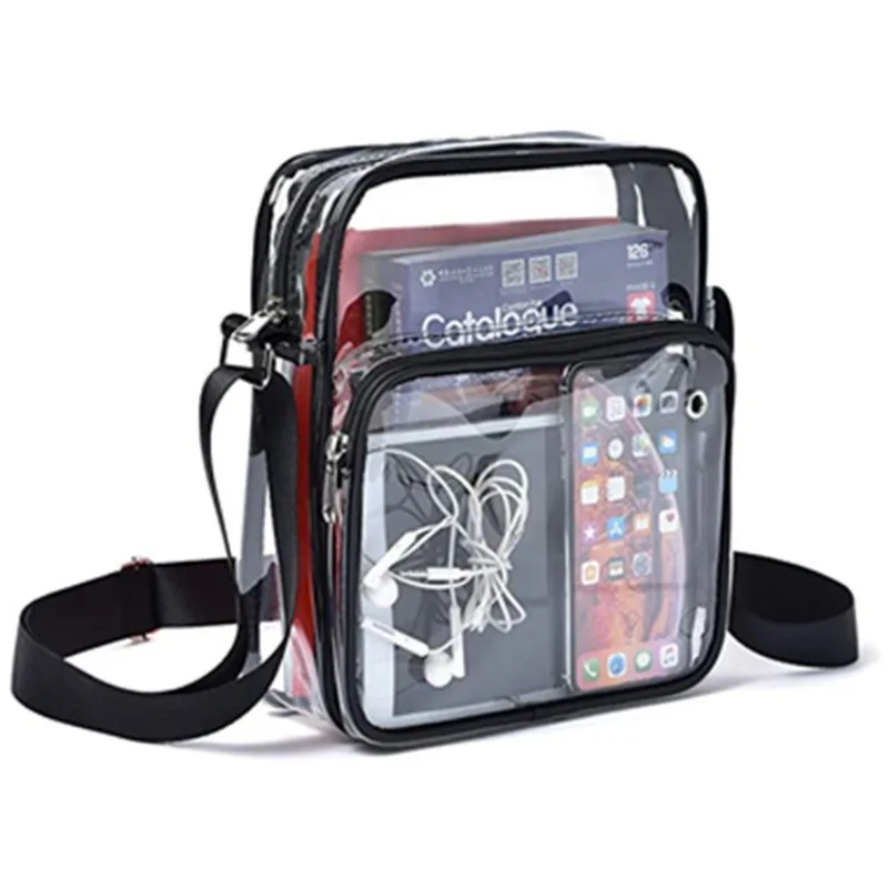 

Transparent Messenger Bag Wallet Messenger Bag Gym Outing Adjustable Gym Concert Event Strap