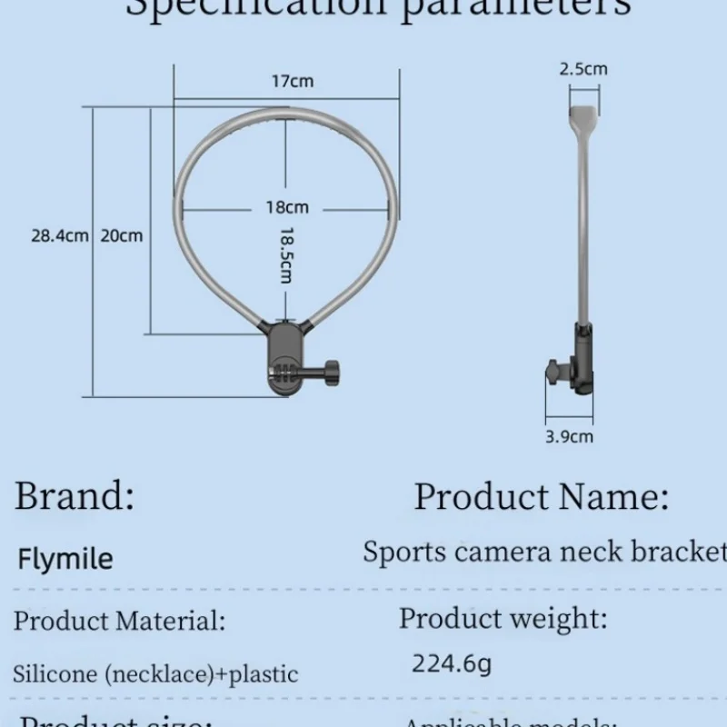 Quick Release Silicone Neck Mount Magnetic Hold for GoPro Hero Insta360 DJI Osmo Action Action Camera Accessories