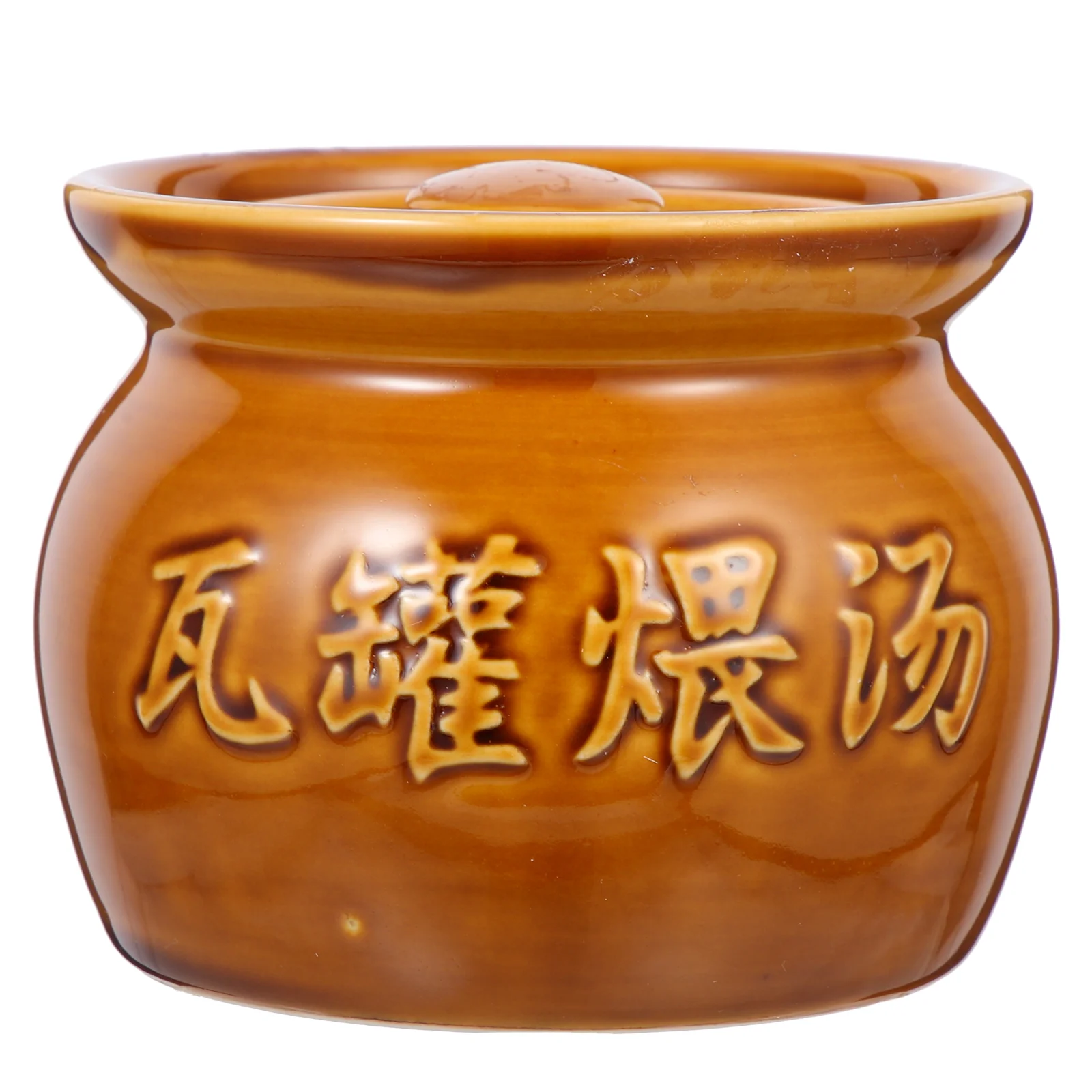 

Kitchen Soup Jar Bowl Cup Tableware Steaming Ceramic Stew Pot Kitchenware Cooking