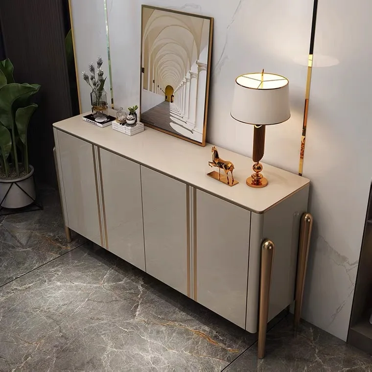 

cabinet light luxury marble side cabinet modern simple household living room small apartment porch cabinet stainless