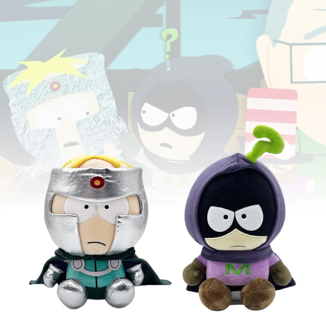 

20CM Cute South Park Character Plushies Mysterion And Professor Chaos Stuffed Dolls Soft Anime Figure For Children Playroom Deco