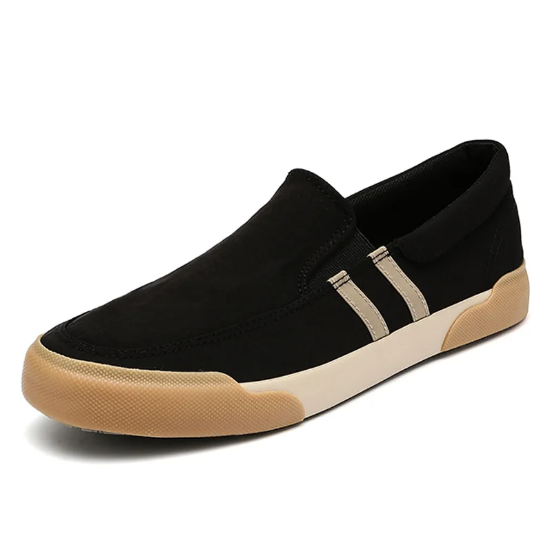 

Men's Slip-on Canvas Shoes Casual Breathable Non-Slip Loafers Walking Shoes Fashion Lightweight Comfortable Sneakers for Male