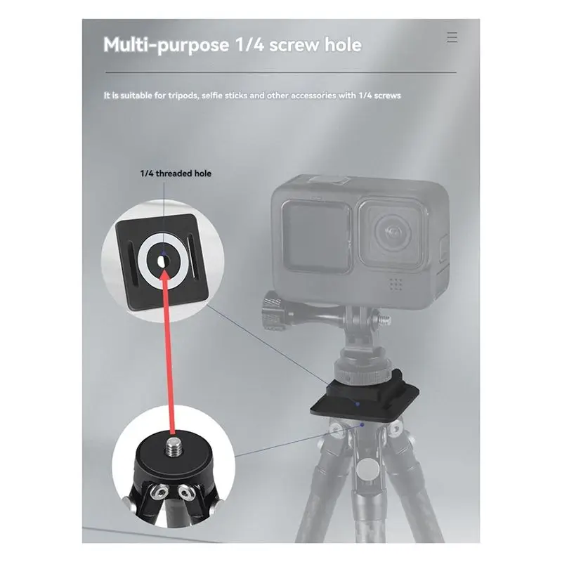 SCLS Quick Release Cold Shoe Mount for Arca Easy Installation Camera Accessory Non Magnet Version