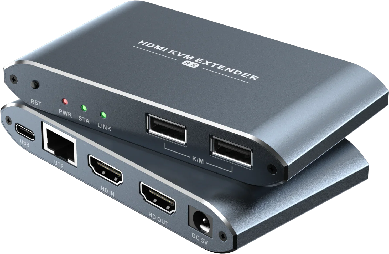 1 Pair USB HDMI KVM Extender 60M /120M Over Cat5/6 Ethernet1080P  Video Support Keyboard Mouse Uncompression No Delay