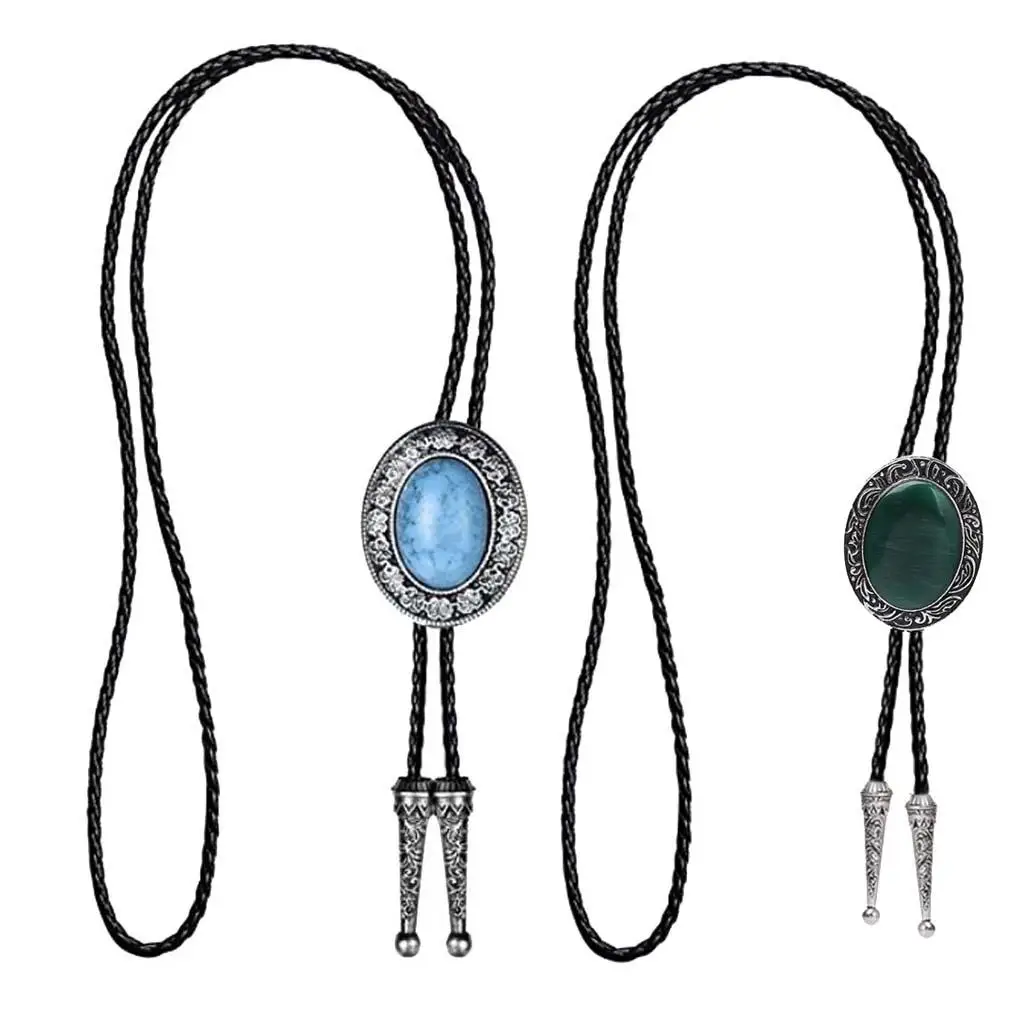 

Jewel Natural Western Tie Men Cowboy Novelty Pendant Ornament