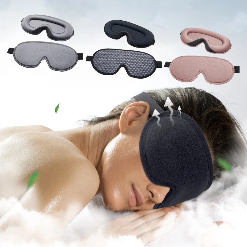 

3D Sleeping Mask Block Out Light Sleep Mask For Eyes Soft Sleeping Aid Eye Mask for Travel Eyeshade Night Breathable Slaapmasker