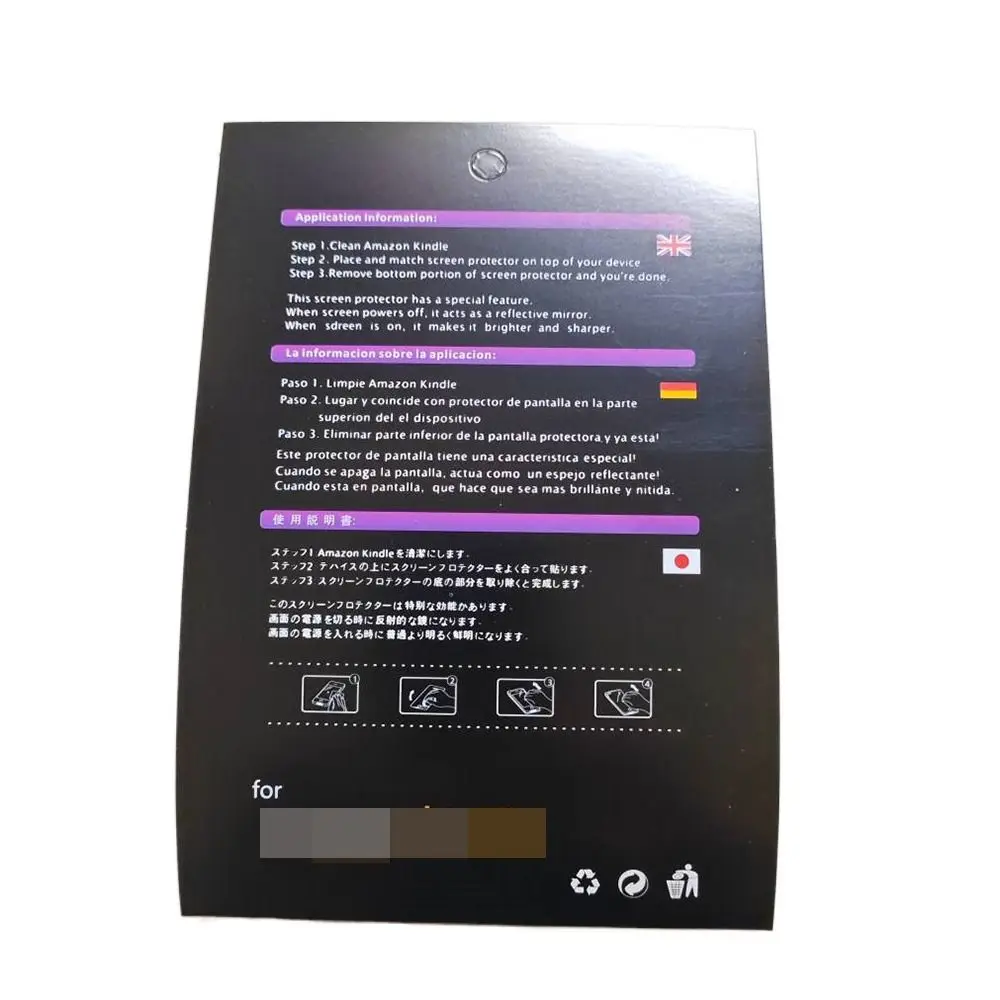 10pcs PET Screen Protector Matte HD E-Reader Protective Film Professional for Kindle Paperwhite 6 12th Gen/Colorsoft 2024 7