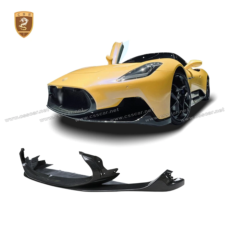 

Car Front Bumper Lip Spoiler Diffuser Splitters Body Kit Cover Guard Trim For Maserati MC20 OEM Style Tuning Exterior Chin Lip