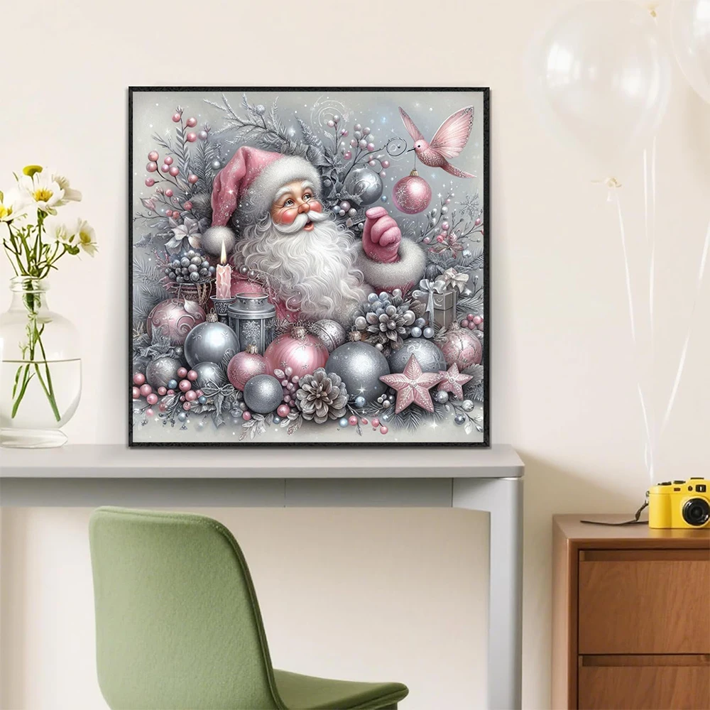 Cute Christmas Diamond Embroidery Kit Santa Claus Snowman 5D Square/Round Drill Cross Stitch Painting for Home Festival Decor